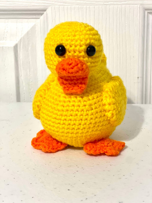 Handmade Crochet Rubber Duck - 4"