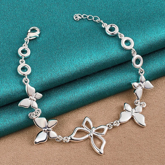 Butterfly Sterling Silver Bracelet