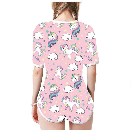 Adult Sleeper Bodysuit - Unicorn