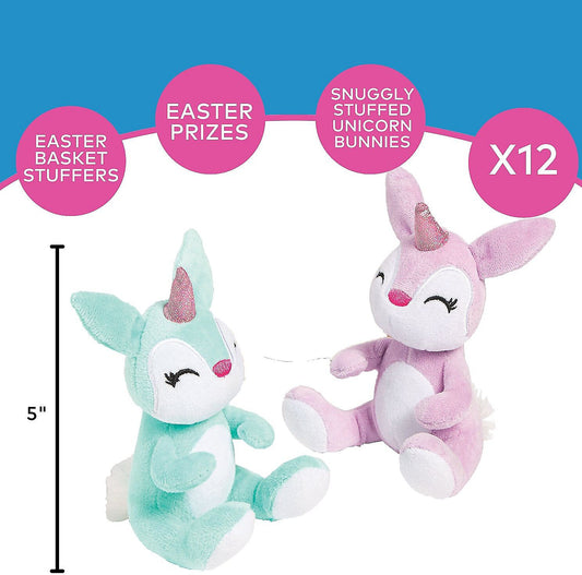 Easter Pastel Stuffed Unicorn Bunnies