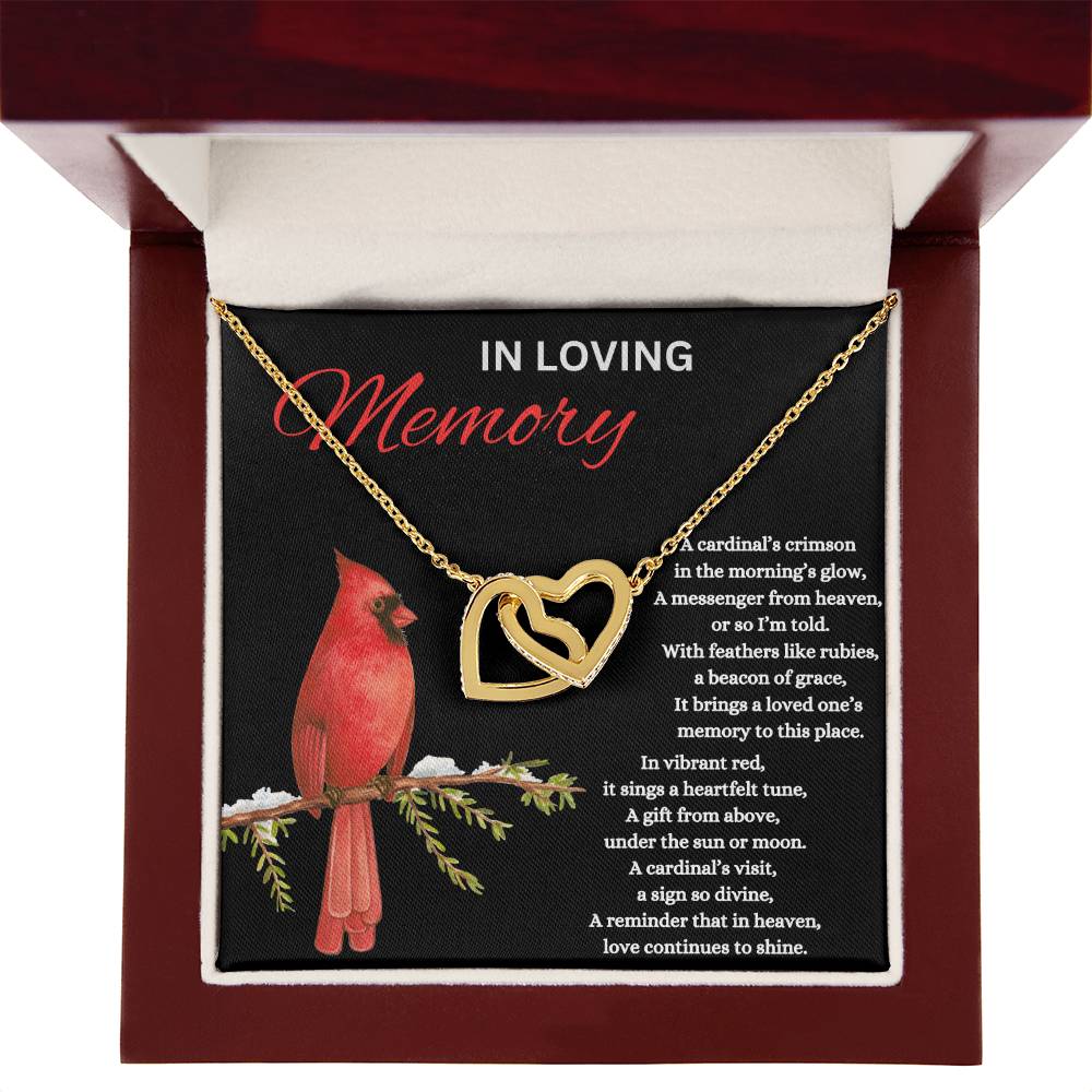 Interlocking Hearts Necklace - In Loving Memory V1