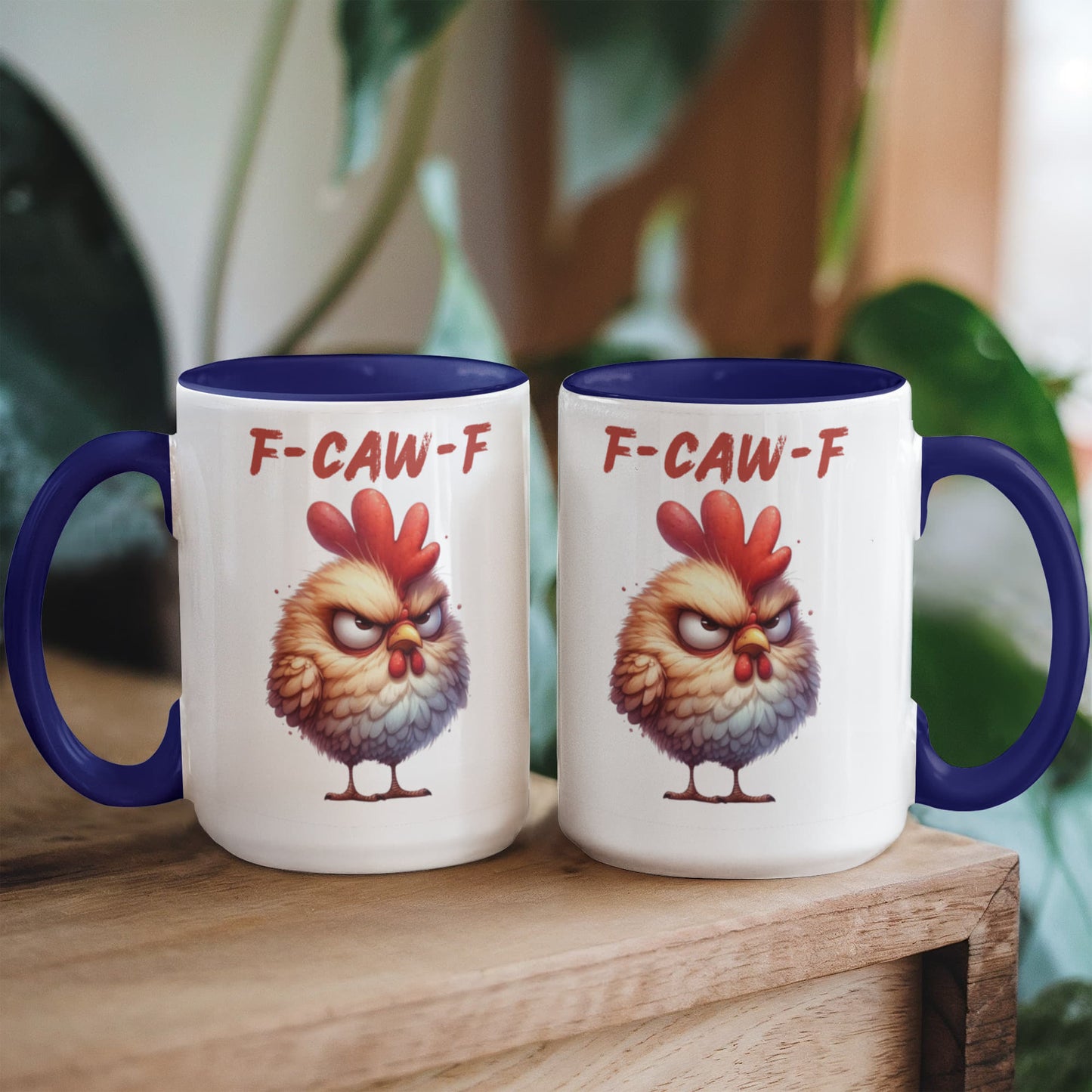 F-CAW-F Grumpy Rooster Accent Mug - 11oz, 15oz