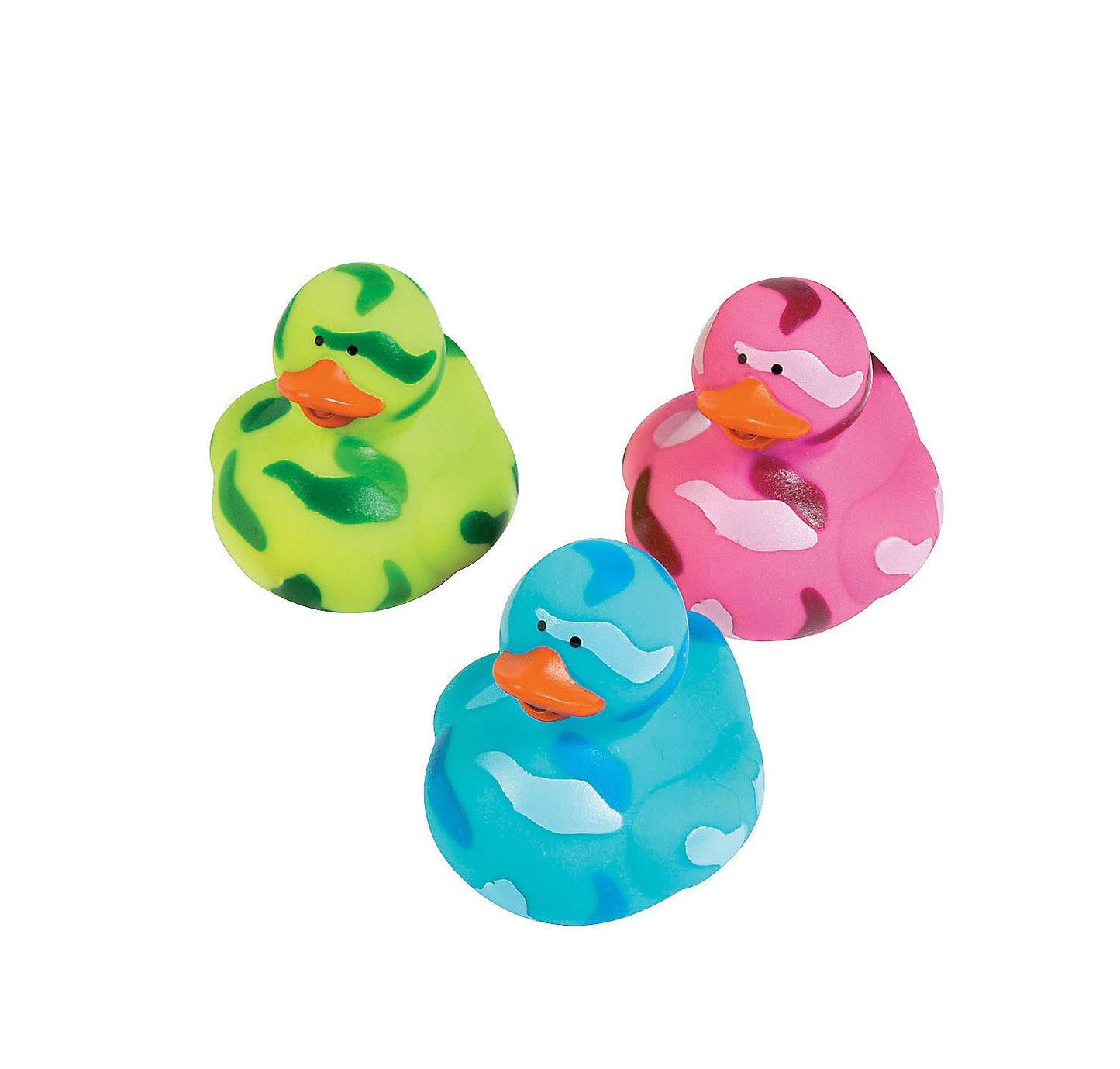2" Bright Camo Rubber Ducks