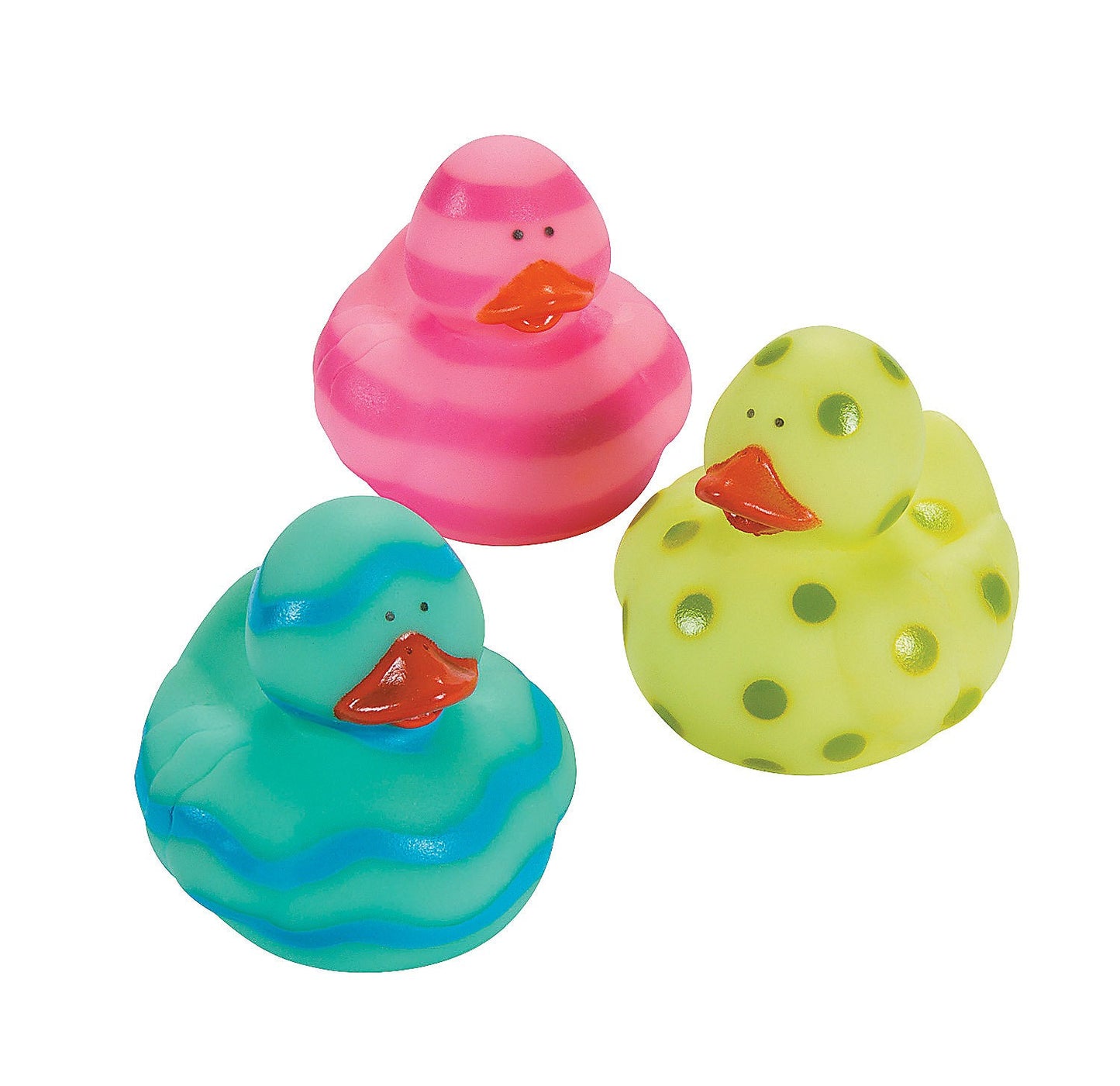 2" Easter Egg Painted Rubber Ducks