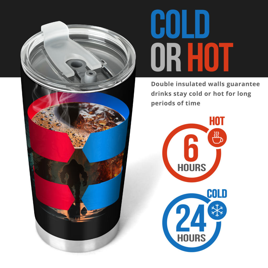 Bigfoot Tumbler 004 - Insulated hot & cold tumbler 20oz or 30oz