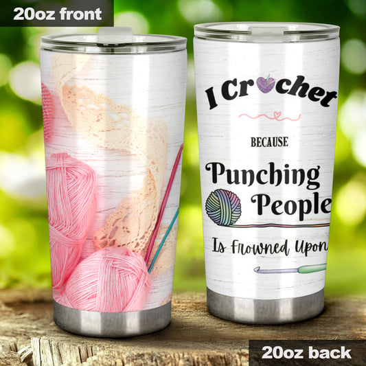 Crochet Tumbler 001 - Insulated Hot & Cold Tumbler 20oz or 30oz