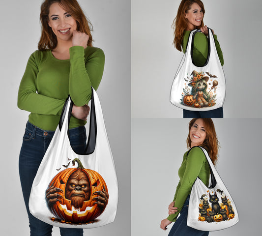 Halloween Reusable Grocery Trick or Treat Bags - Set of 3