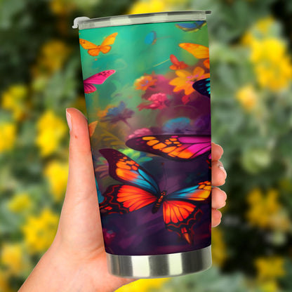 Butterfly Tumbler 002 - Insulated hot & cold tumbler 20oz or 30oz