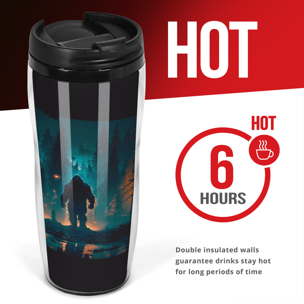 Bigfoot Coffee Cup 003 - 11oz Insulated Hot Tumbler