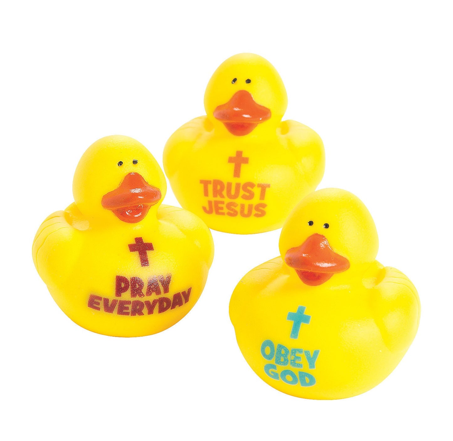 2" Trust, Obey & Pray Rubber Ducks