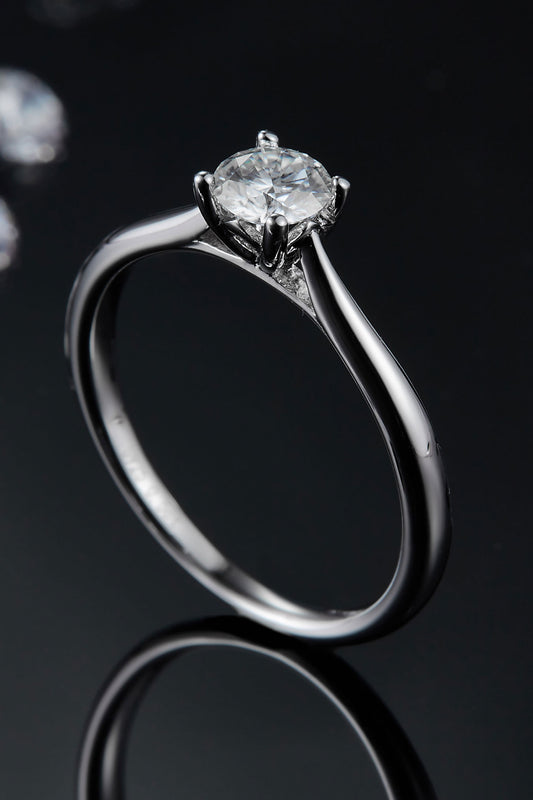 .5 Carat Moissanite 925 Sterling Silver Solitaire Ring