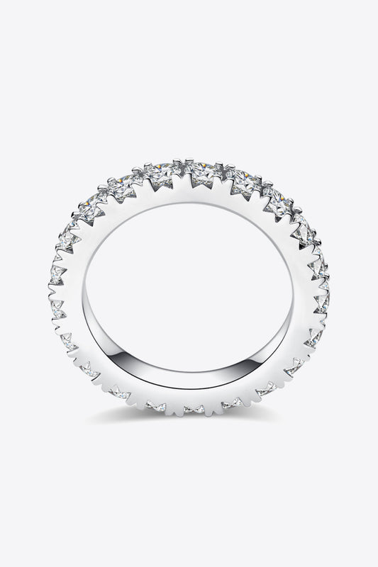 2.3 Carat Adored Moissanite 925 Sterling Silver Eternity Ring