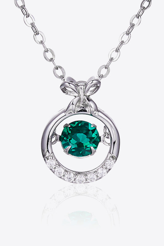 .5 Carat Lab-Grown Emerald Pendant Necklace
