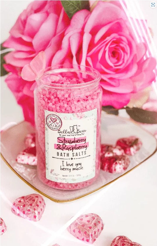 Bella & Bear - Strawberry & Raspberry Bath Salts 17.6oz