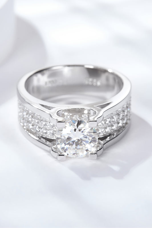 1 Carat Moissanite Made to Shine Ring