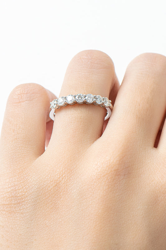 .7 Carat Can't Stop Your Shine Moissanite Platinum-Plated Ring