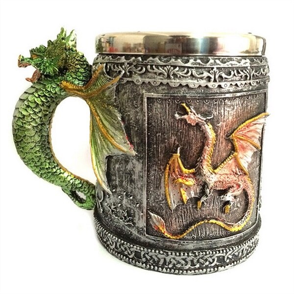 Royal Medieval Dragon Mug / Stein / Tankard