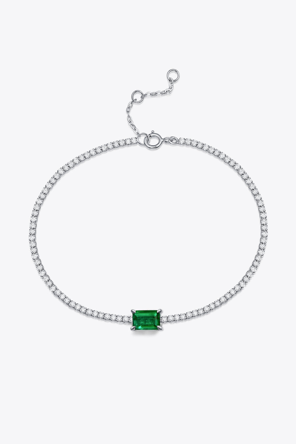 1 Carat Adored Lab-Grown Emerald Bracelet
