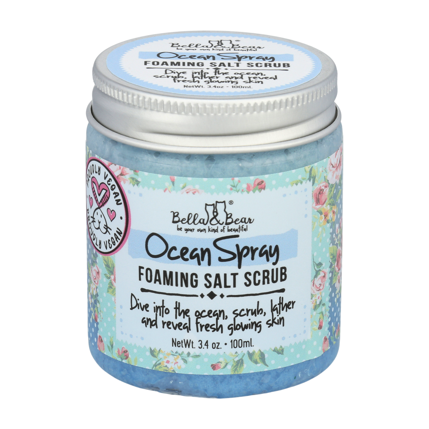 Bella & Bear - Ocean Spray Foaming Salt Scrub 3.4oz