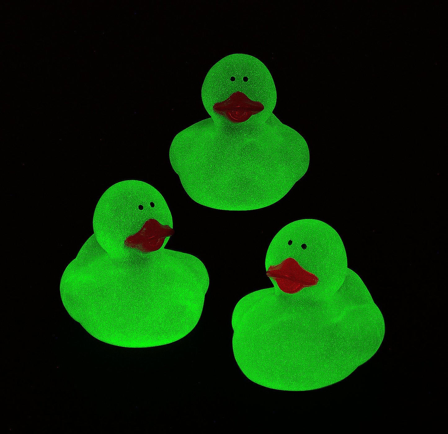 2" Glow-in-the-Dark Vinyl Rubber Ducks