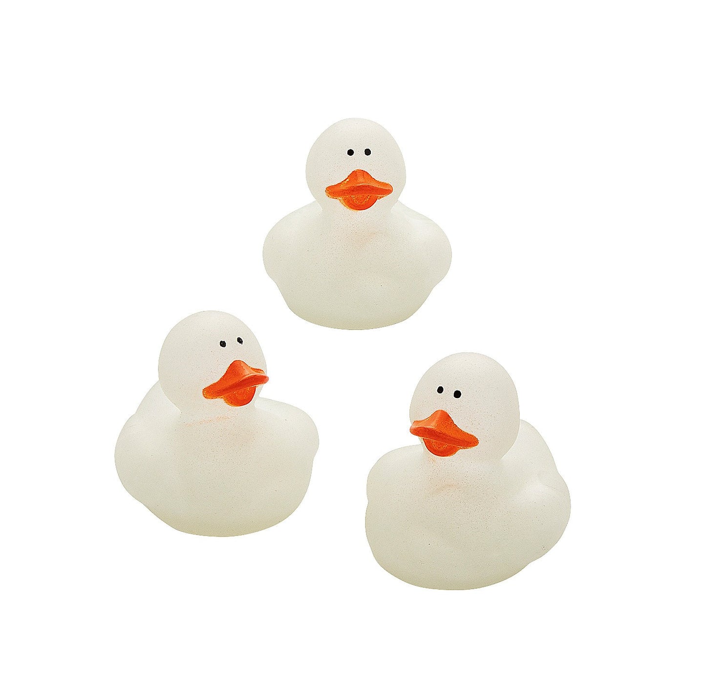 2" Glow-in-the-Dark Vinyl Rubber Ducks