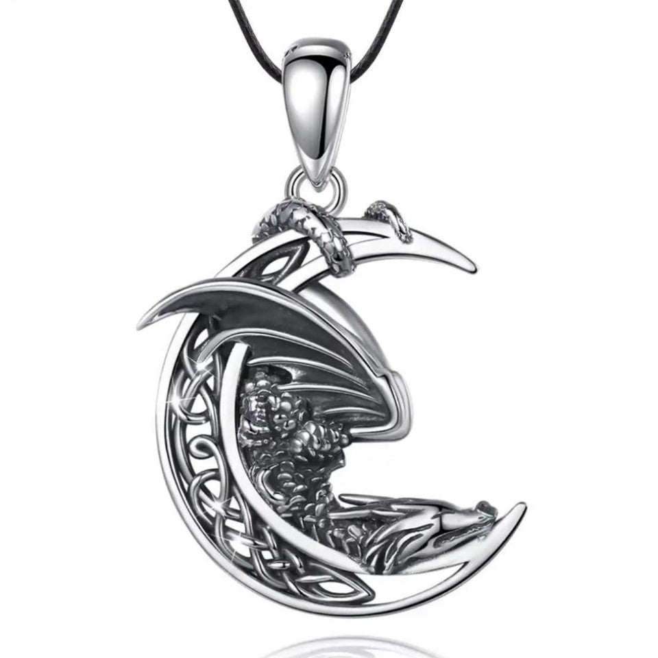 .925 Sterling Silver Dragon Necklaces