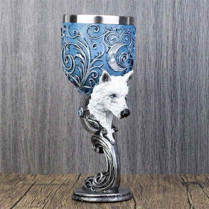 Dragon, Wolf, Cat, Unicorn, Skull Goblet Chalice Cup