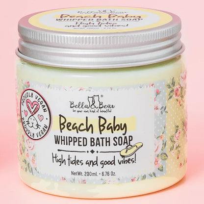 Bella & Bear - Beach Baby Whipped Bath Soap & Shave Cream 6.7oz