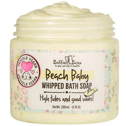 Bella & Bear - Beach Baby Whipped Bath Soap & Shave Cream 6.7oz