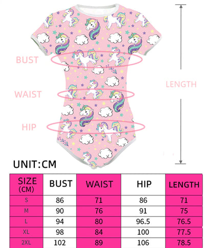 Adult Sleeper Bodysuit - Unicorn