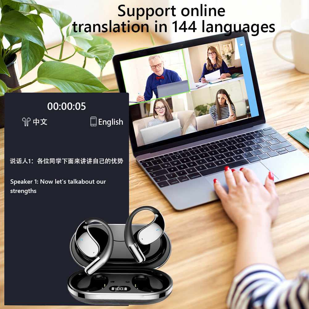 3‑in‑1 AI Translator Earbuds with Real‑Time 144‑Language Translation