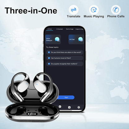 3‑in‑1 AI Translator Earbuds with Real‑Time 144‑Language Translation