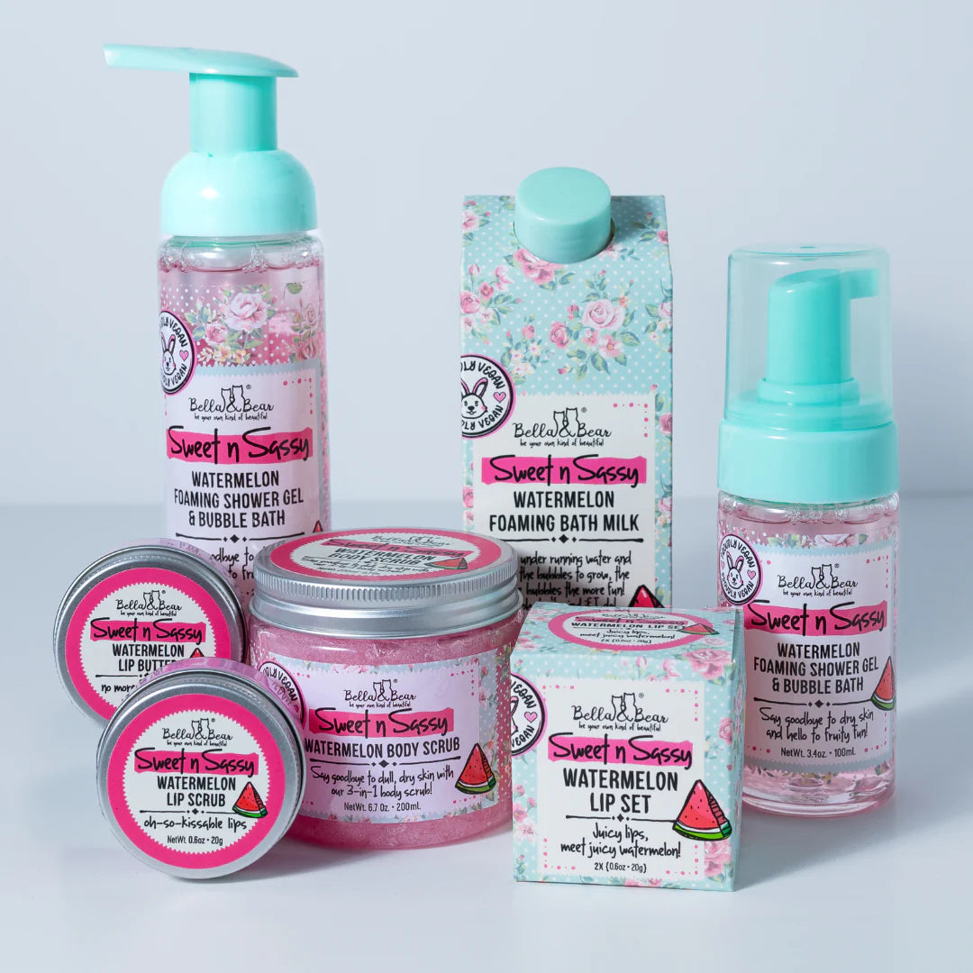 Bella & Bear - Sweet 'N' Sassy Watermelon Lip Scrub & Lip Butter Set