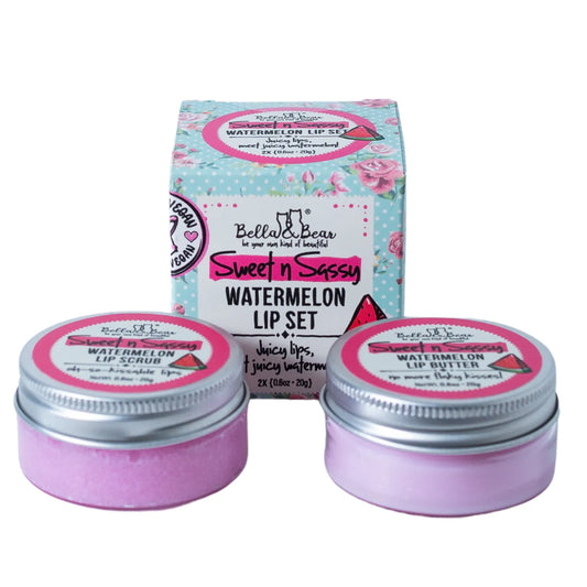 Bella & Bear - Sweet 'N' Sassy Watermelon Lip Scrub & Lip Butter Set