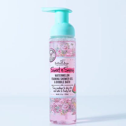 Bella & Bear - Sweet 'N' Sassy Watermelon Foaming Shower Gel & Bubble Bath 6.7oz