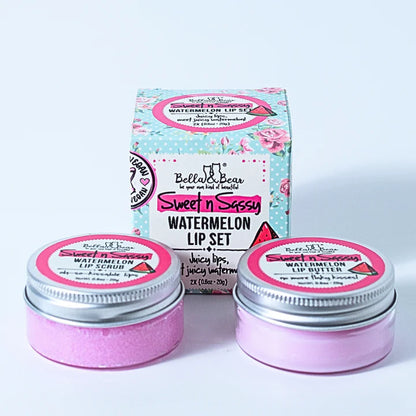 Bella & Bear - Sweet 'N' Sassy Watermelon Lip Scrub & Lip Butter Set