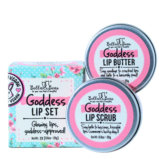 Bella & Bear - Goddess Lip Scrub & Lip Butter Set