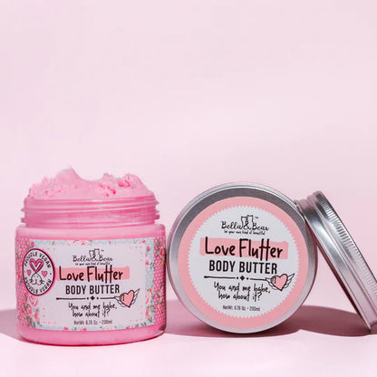 Bella & Bear - 2 Piece Love Flutter Gift Set Body Butter | Body Scrub 6.7oz