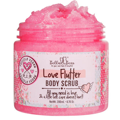 Bella & Bear - 2 Piece Love Flutter Gift Set Body Butter | Body Scrub 6.7oz