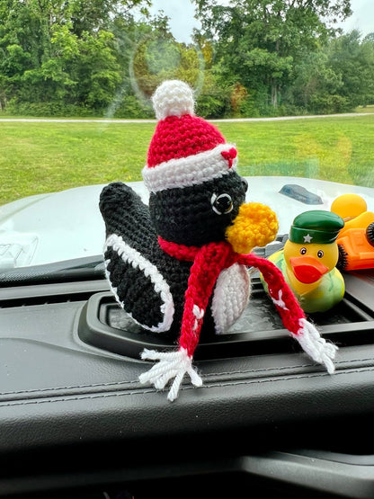 Handmade Crochet Rubber Duck - Youngstown University Ducks - 4"