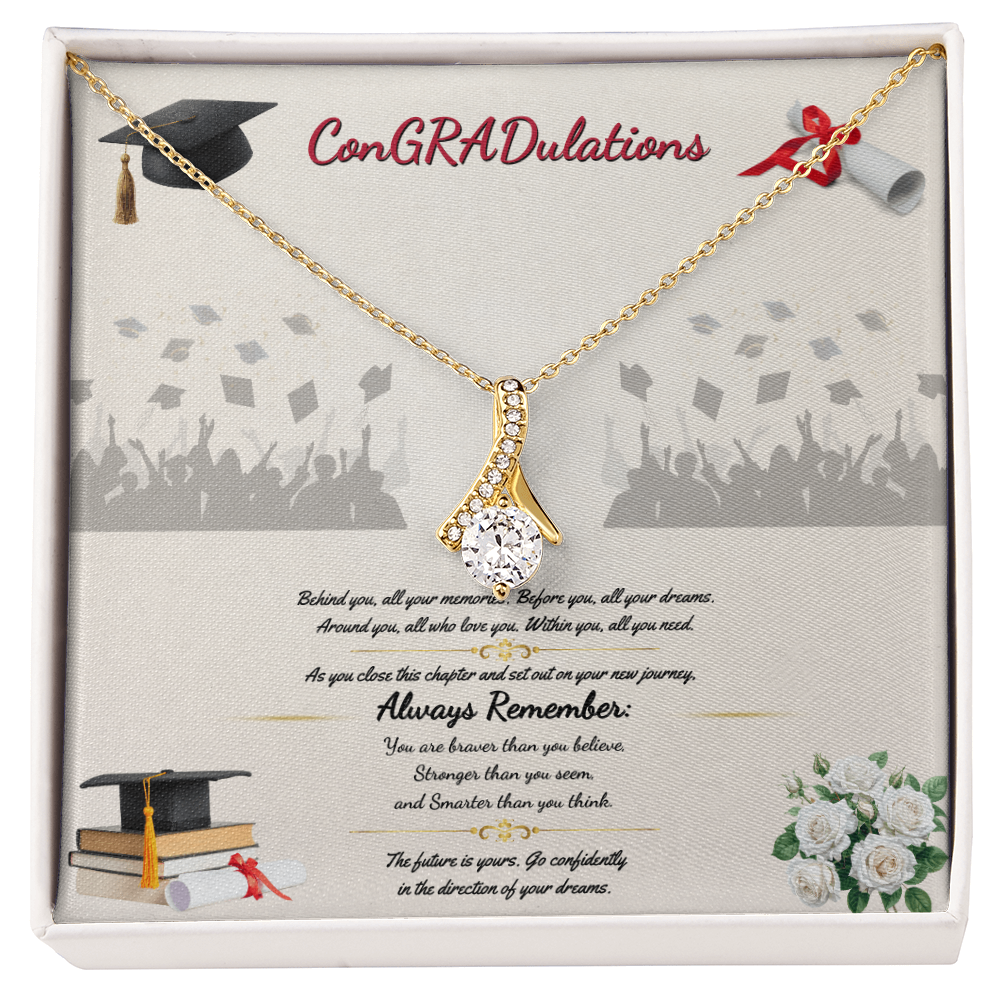 ConGRADulations Necklace - White or Yellow Gold