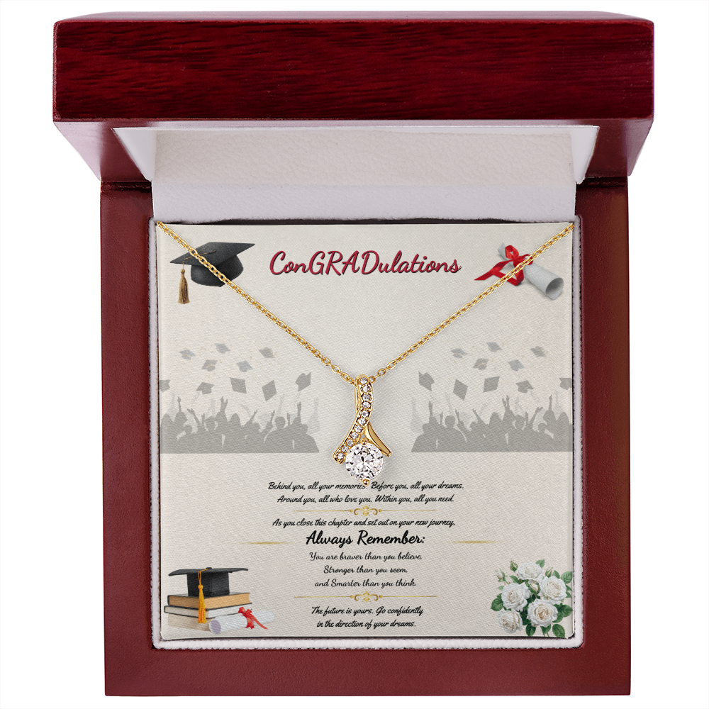 ConGRADulations Necklace - White or Yellow Gold