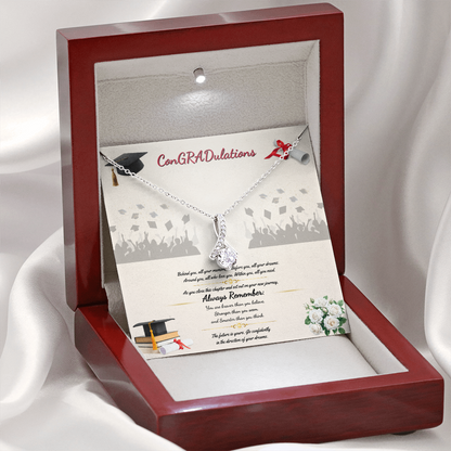 ConGRADulations Necklace - White or Yellow Gold