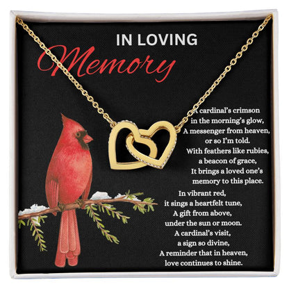 Interlocking Hearts Necklace - In Loving Memory V1
