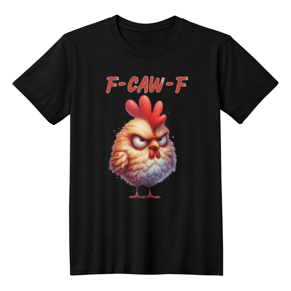 F-CAW-F Grumpy Rooster Unisex T-Shirt Front Print