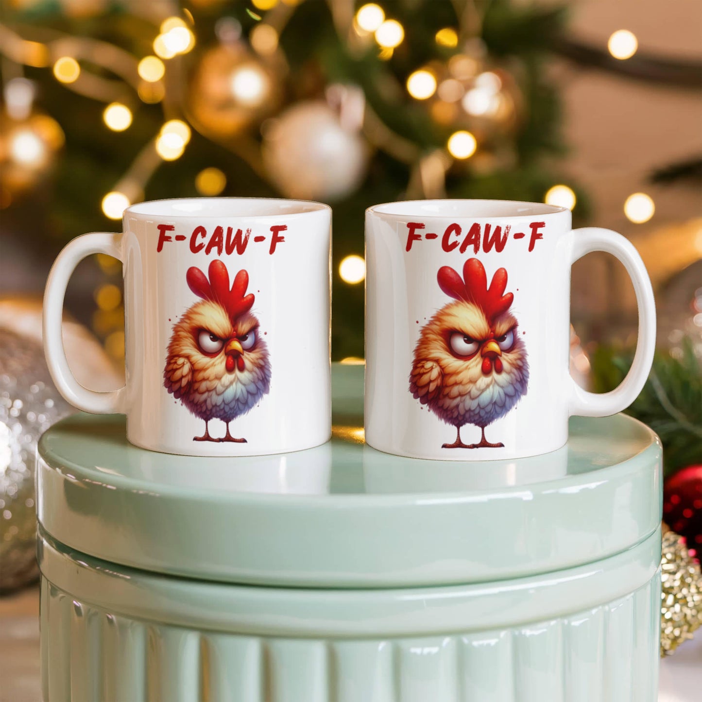 F-CAW-F Grumpy Rooster Mug - 11oz, 15oz