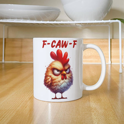 F-CAW-F Grumpy Rooster Mug - 11oz, 15oz