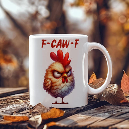 F-CAW-F Grumpy Rooster Mug - 11oz, 15oz