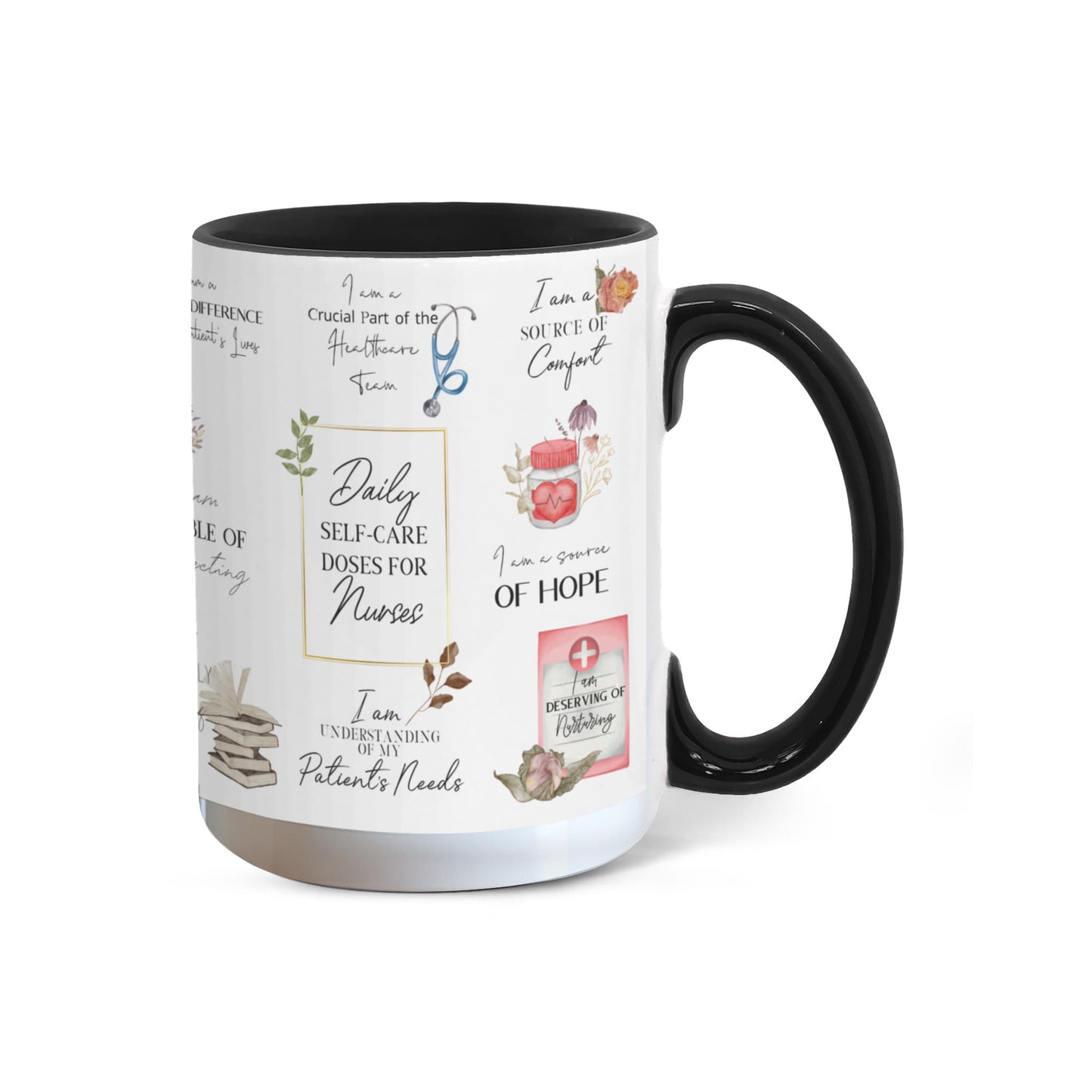 Nurse Daily Affirmations Accent Mug - 11oz, 15oz