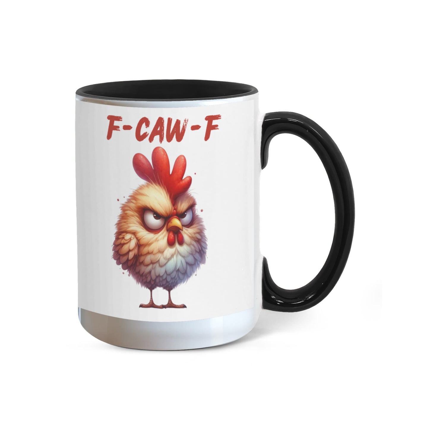 F-CAW-F Grumpy Rooster Accent Mug - 11oz, 15oz